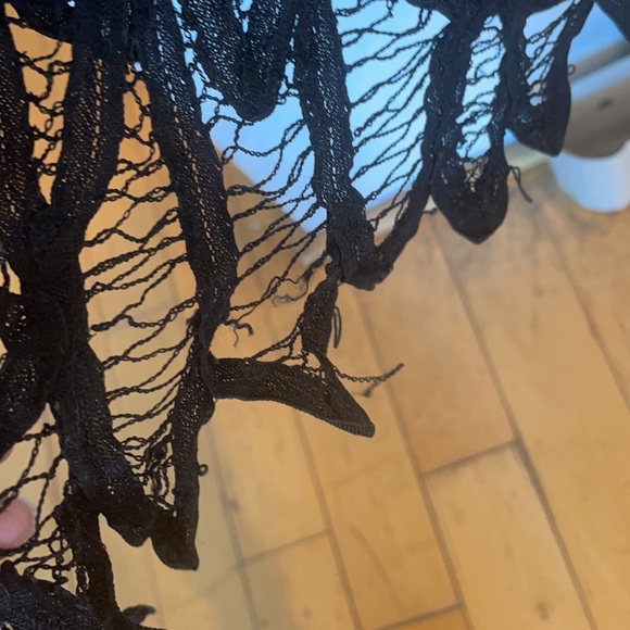 Elegant Boho Black Crochet Halter Maxi - Picture 5 of 7